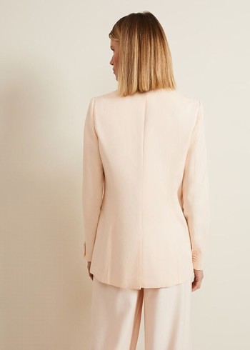 Phase Eight Bianca Peach Jackets Coral USA | 8054376-DF